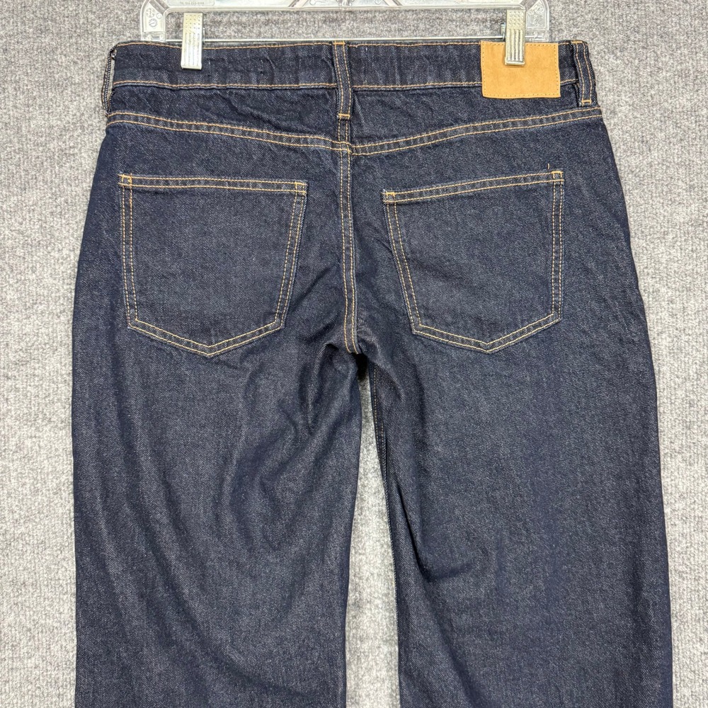 Cotton On Jeans Women 28 Blue Rigid Low Straight Denim Dark Wash 100% Cotton NWT - Picture 3 of 16